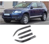 Clim Art Incasso Deflettori Finestrini Auto Antipioggia Antiturbo per VW Touareg 7L 2004-2008,Nero, Facile Montaggio"