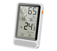 clima interno - Termo-igrometro digitale in, elegante dispositivo di misurazione 'umidità | Igrometro con retroilluminazione automatica con display sovradimensionato, igrometro per interni