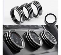 Clima Regolatore Riscaldamento Interruttore Alluminio Anello Adatti Per VW Golf