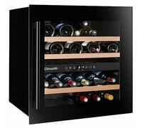 Climadiff Cantinetta Vino da Incasso Doppia Temperatura 36 Bottiglie, Classe G - Ripiani in Legno Temperatura 5 - 20 C - CBI40DB1