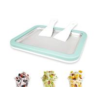 climafusion Macchina per il Gelato, Gelateria Con 2 Spatole, 26 x 21cm Macchine per gelato Soft Yogurt, gelato fatto in casa fai da te, Macchina Gelato Casa (Verde, One Size)