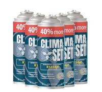 ClimaSet R1234yf refrigerante gas di ricambio - refrigerante aria condizionata auto - bombola del gas 5 x 235 g - set di ricarica per aria condizionata auto - aria condizionata camper - ECO - aria