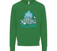 Climate Change Don'T Be Trashy Ambiente Bambini Felpa Maglione