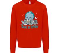 Climate Change Don'T Be Trashy Ambiente Bambini Felpa Maglione