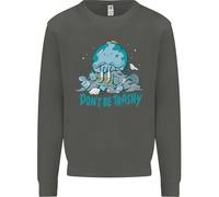 Climate Change Don'T Be Trashy Ambiente Bambini Felpa Maglione