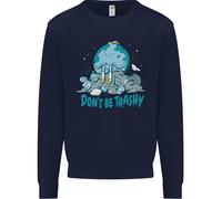Climate Change Don'T Be Trashy Ambiente Bambini Felpa Maglione