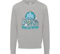 Climate Change Don'T Be Trashy Ambiente Bambini Felpa Maglione