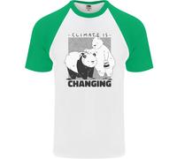 Climate Change Polar Bears Ambiente Uomo S/S Baseball T-Shirt