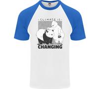 Climate Change Polar Bears Ambiente Uomo S/S Baseball T-Shirt