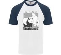 Climate Change Polar Bears Ambiente Uomo S/S Baseball T-Shirt