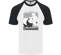 Climate Change Polar Bears Ambiente Uomo S/S Baseball T-Shirt