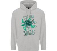 Climate Change Say No To Plastica Bambini Felpa con Cappuccio