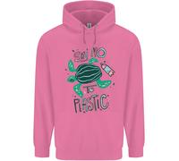 Climate Change Say No To Plastica Bambini Felpa con Cappuccio