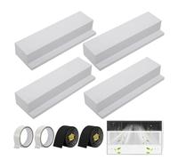 Climate Seal Block, Foam Insulation Kit, Window AC Gap Filler System, Full Surround Side Space Filler Panel Set, Thermal Barrier Solution Unit, For Dorm Office Hotel Apartment Bedroom Use