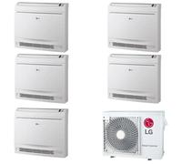 Climatizzatore a console LG penta split da 9000+9000+9000+9000+12000 btu UQ09F+UQ12F inverter R32 MU5R40 Wifi
