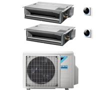 Climatizzatore canalizzabile Daikin Mini Sky dual split 9000+21000 Btu Inverter R32 2MXM68A9