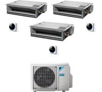 Climatizzatore canalizzabile Daikin Mini Sky trial split 9000+9000+18000 Btu Inverter R32 A+++ 3MXM68A