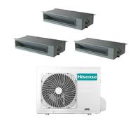 Climatizzatore Canalizzato Inverter Hisense Trial 9000+9000+12000 Btu R32