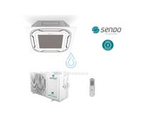 CLIMATIZZATORE CASSETTA MONOSPLIT 12.000 BTU R32 INVERTER A++ A+ SENDO COMPLETO [EEK: A++]