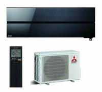 Climatizzatore Condizion fisso mono Mitsubishi KIRIGAMINE Style 12000 btu NERO