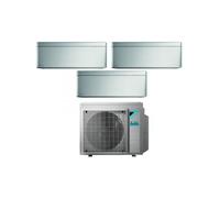 Climatizzatore Condizionatore DAIKIN BLUEVOLUTION Trial split serie STYLISH TOTAL SILVER Inverter da 7000+9000+12000 btu con 3MXM52N WI-FI INTEGRATO R-32 7+9+12