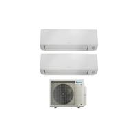 Climatizzatore Condizionatore DAIKIN Dual split BLUEVOLUTION serie PERFERA ALL SEASONS Inverter 9000+12000 Btu 2MXM50A R-32 Wi-Fi Incluso 9+12