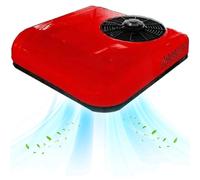 Climatizzatore, Condizionatore D'aria Cc 12V/24V, Condizionatore D'aria per Camper, Ac Silenzioso, Unità Ca RV, Condizionatore D'aria Del Camper per Il Veicolo Del Camion Del Bus Di RV,12V-Red