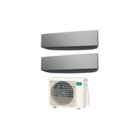 Climatizzatore Condizionatore GENERAL FUJITSU Dual split 9+9 serie KETA SILVER Inverter con AOHG18KBTA2 R-32 WI-FI OPTIONAL 9000+9000