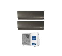 Climatizzatore Condizionatore HAIER Dual Split 9+12 Serie FLEXIS PLUS BLACK Inverter Con 2U50S2SM1FA R-32 WI-FI INTEGRATO 9000+12000