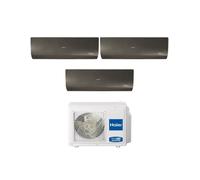 Climatizzatore Condizionatore HAIER Trial Split 9+9+12 Serie FLEXIS PLUS BLACK Inverter Con 3U70S2SR3FA R-32 WI-FI INTEGRATO 9000+9000+12000