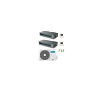 Climatizzatore Condizionatore Hisense Canalizzabile R32 Dual Split Inverter 9000 + 9000 BTU con U.E. 2AMW52U4RXC Classe A++/A+