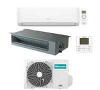 Climatizzatore Condizionatore Hisense Canalizzato + Hi comfort WiFi R32 Dual Split Inverter 12000 + 18000 BTU con U.E. 3AMW72U4RJC Classe A++/A+