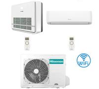 Climatizzatore Condizionatore Hisense Console + Hi Comfort Wifi R32 Dual Split Inverter 9000 + 9000 BTU con U.E. 2AMW52U4RXC NOVIT