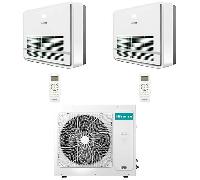 Climatizzatore Condizionatore Hisense Console Serie Turbo R32 Dual Split Inverter 12000 + 12000 BTU con U.E. 3AMW72U4RJC NOVITÁ Classe A++/A+