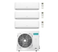 Climatizzatore Condizionatore Hisense New Comfort con WiFi R32 Trial Split Inverter 12000 + 12000 + 12000 BTU con U.E. 3AMW72U4RJC Classe A++/A+