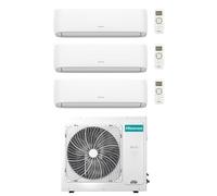 Climatizzatore Condizionatore Hisense New Comfort con WiFi R32 Trial Split Inverter 7000 + 7000 + 12000 BTU con U.E. 3AMW52U4RJC