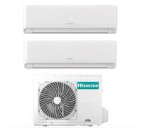 Climatizzatore Condizionatore Inverter Hisense Ecosense Wi-fi Dual Split 9000+12000 Btu 2AMW42U4RGC R-32 A++ in Pompa di Calore
