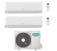 Climatizzatore Condizionatore Inverter Hisense Energy Ultra Ecosense Wifi R32 Dual Split 7000 + 9000 BTU con U.E. 2AMW42U4RGC Classe A++/A+