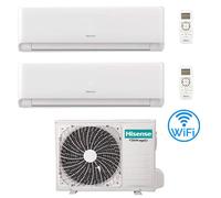 Climatizzatore Condizionatore Inverter Hisense Energy Ultra Ecosense Wifi R32 Dual Split 9000 + 9000 BTU con U.E. 2AMW42U4RGC Classe A++/A+