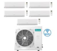 Climatizzatore Condizionatore Inverter Hisense Energy Ultra Ecosense Wifi R32 Penta Split 9000 + 9000 + 9000 + 9000 + 12000 BTU con U.E. 5AMW125U4RTA