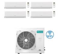 Climatizzatore Condizionatore Inverter Hisense Energy Ultra Ecosense Wifi R32 Quadri Split 9000 + 9000 + 9000 + 9000 BTU con U.E. 4AMW81U4RJC Classe