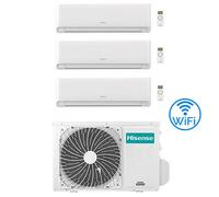 Climatizzatore Condizionatore Inverter Hisense Energy Ultra Ecosense Wifi R32 Trial Split 9000 + 9000 + 9000 BTU con U.E. 4AMW81U4RJC Classe A++/A+