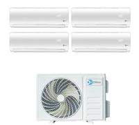 Climatizzatore Condizionatore Inverter in Pompa di Calore Diloc Over quadri split 9000+9000+18000+18000 Btu FREEDOM500 R-32 Wi-fi Opzionale