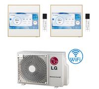 Climatizzatore Condizionatore LG Artcool Gallery LCD R32 Dual Split Inverter 12000 + 12000 BTU con U.E. MU2R17 NOVITÁ Classe A+++/A++