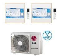 Climatizzatore Condizionatore LG Artcool Gallery LCD R32 Dual Split Inverter 9000 + 9000 BTU con U.E. MU2R17 NOVITÁ Classe A+++/A++
