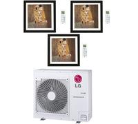 Climatizzatore Condizionatore LG Artcool Gallery R32 Trial Split Inverter 9000 + 9000 + 9000 BTU con U.E. MU4R25 NOVITÁ Classe A++/A+