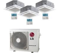 Climatizzatore Condizionatore LG Cassetta 4 vie R32 Trial Split Inverter 9000 + 9000 + 12000 BTU con U.E. MU3R21 NOVITÁ Classe A+++/A+