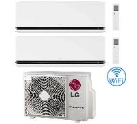 Climatizzatore Condizionatore LG Dualcool Deluxe R32 Wifi Dual Split Dual Inverter 12000 + 18000 BTU con U.E. MU3R19 NOVITÁ Classe A+++/A++