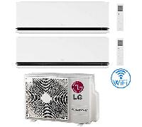 Climatizzatore Condizionatore LG Dualcool Deluxe R32 Wifi Dual Split Dual Inverter 9000 + 12000 BTU con U.E. MU3R21 NOVITÁ Classe A+++/A++