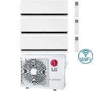 Climatizzatore Condizionatore LG Dualcool Deluxe R32 Wifi Trial Split Dual Inverter 9000 + 9000 + 12000 BTU con U.E. MU3R19 NOVITÁ Classe A+++/A++